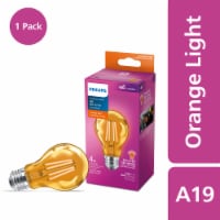Philips 4-Watt (40-Watt) A19 LED Orange Light Bulb Perspective: Main