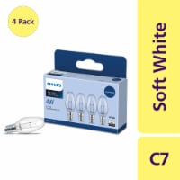 Philips 4-Watt E12 Candelabra Base C7 Incandescent Night Light Bulb