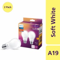 Philips 5.6-Watt (40-Watt) A19 LED Dimmable Flicker Free Light Bulb - Soft White (2700K) Perspective: Main