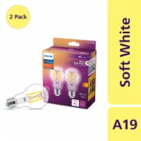 Philips 5 Watt 40 Watt A19 LED Dimmable Flicker Free Light Bulb Soft White 2700K 2 pk Smith s Food and Drug