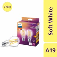 Philips 8 Watt 60 Watt A19 LED Dimmable Flicker Free Light Bulb Soft White 2700K 2 Pk Fry s Food Stores