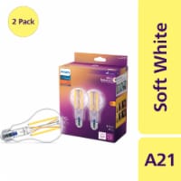 Philips 13.5-Watt (100-Watt) A21 LED Dimmable Flicker Free Light Bulb - Soft White (2700K) Perspective: Main