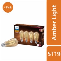 Philips 8.8-Watt (75-Watt) ST19 Vintage LED Light Bulb - Amber Light (2000K) Perspective: Main