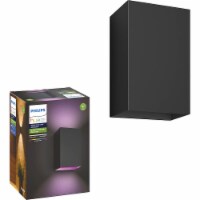 Hue 576082 White and Color Ambiance Resonate Wall Lantern - Black