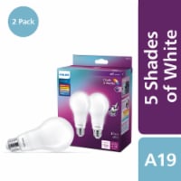 Philips 12-Watt (100-Watt) A19 LED White Dial Light Bulb - 5 Shades of White Perspective: Main