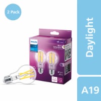 Philips 6.6 Watt 60 Watt A15 LED Dimmable Flicker Free Light Bulb Daylight 5000K 2 pk King Soopers
