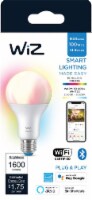 WiZ 14.5-Watt (100-Watt) A21 Wi-Fi LED Smart Color Light Bulb