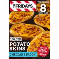 TGIF Loaded Cheddar & Bacon Potato Skins Value Size Frozen Snacks Perspective: Main