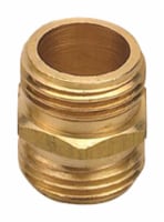 Orbit 3/4 in. Brass Threaded Double Male Hose Connector - Total Qty: 12