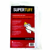 Trimaco 10854 4 lbs Mini Bale Prem White Knit Rags