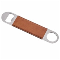 Creative Gifts International 002302 Leatherette Bottle Opener, Caramel