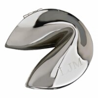 Creative Gifts International 002807 1.75 x 2.75 in. fortune Cookie Box - Silver