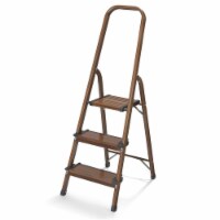 Polder 1001913 52 x 16.5 x 5 in. 225 lbs Capacity 3 Step Aluminum Step Stool