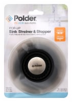 Polder® Pop-Up Silicone Sink Strainer & Stopper in Grey