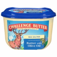 Challenge® Sea Salted Spreadable Butter with Olive Oil Tub Perspective: Main