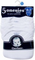 Gerber® Childrenswear Onesies Short-Sleeve Bodysuit - White - 5 Pack Perspective: Main