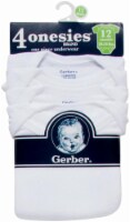Gerber® Childrenswear Onesies Babies Short-Sleeve Bodysuit - White - 4 Pack Perspective: Main