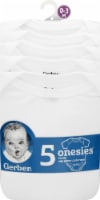 Gerber® Childrenswear Onesies® Short-Sleeve Bodysuit - White - 5 Pack Perspective: Main