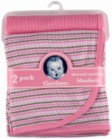 Gerber Childrenswear Baby Girls' Thermal Receiving Blankets - Pink Perspective: Main