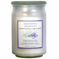 StarLytes Soothing Apaisant Lavender & Chamomile Scented Jar Candle - White Perspective: Main