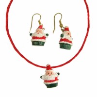 CC Christmas Decor Club Pack of 288 Red Santa Claus Women Adult Christmas Jewelry Set Costume