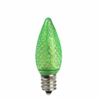 Sienna Pack of 4 Faceted Transparent Green LED C7 Christmas Replacement Bulbs