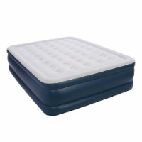 Insta-Bed 19 Inch Raised Queen Air Bed Mattress with Built In NeverFlat Pump