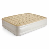 Serta Raised Queen Air Bed Mattress with Built-In neverFLAT AC Air Pump and Bag