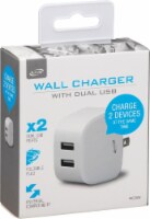 iLive AC to Dual White USB Wall Charger