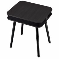 Square Speaker End Table - Black