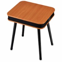 Square Speaker End Table - Brown