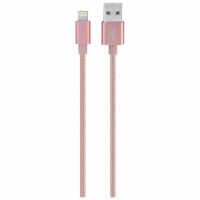 iLive Fabric Lightning Charging Cable - Pink