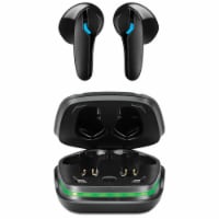 iLive Truly Wireless Gaming ENC Earbuds with Rechargable Charging Case - Black Perspective: Main