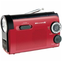 WeatherX Weather Band Radio with Flashlight, WR182R Perspective: Main