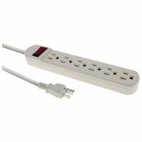 iLive 6-Outlet Power Strip - White