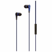 iLive Wired Mic and Volume Control Earbuds - Blue Perspective: Main