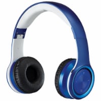 iLive IAHB239BU Bluetooth Headphones - Blue/White Perspective: Main