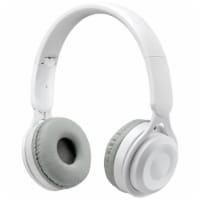 iLive Driver Built-in Microphone Aux In and On-Ear Controls Wireless Headphones - White Perspective: Main
