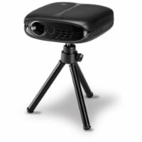 GPX PJ809B Micro Portable Projector with Rechargeable Battery - Black