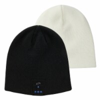 iLive™ Bluetooth Enabled Black/White Beanie Hat