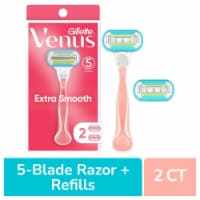 Gillette Venus Extra Smooth Green Women's Razors Handle and Cartridges