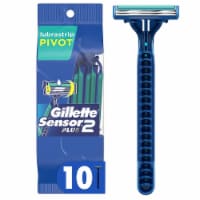 Gillette® Sensor2® Plus Pivoting Head Men’s Disposable Razors Perspective: Main