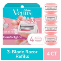 Gillette Venus ComfortGlide White Tea Women's Razor Blade Refills Cartridges Perspective: Main