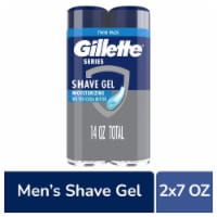 Gillette Series Men's Moisturizing with Cocoa Butter Twin Pack Shave Gel
