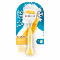 Venus ComfortGlide Plus Olay Coconut Women's Razor Handle and Blade Refills Cartridges Perspective: Main