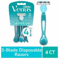 Gillette Venus Women's Simply3 Sensitive 3-Blade Disposable Razors Perspective: Main
