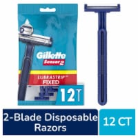 Gillette Sensor2 Lubrastrip Fixed Head Men's Disposable Razors