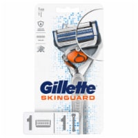 Gillette® SkinGuard Men's Razor Flex Handle + 1 Blade Refill Cartridges Perspective: Main