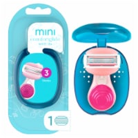 Venus Mini On The Go Women's Razors Handle ComfortGlide White Tea Scent Blade Refill and Travel Case