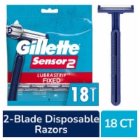 Gillette Sensor2 Men's Lubrastrip Fixed Head Disposable Razors